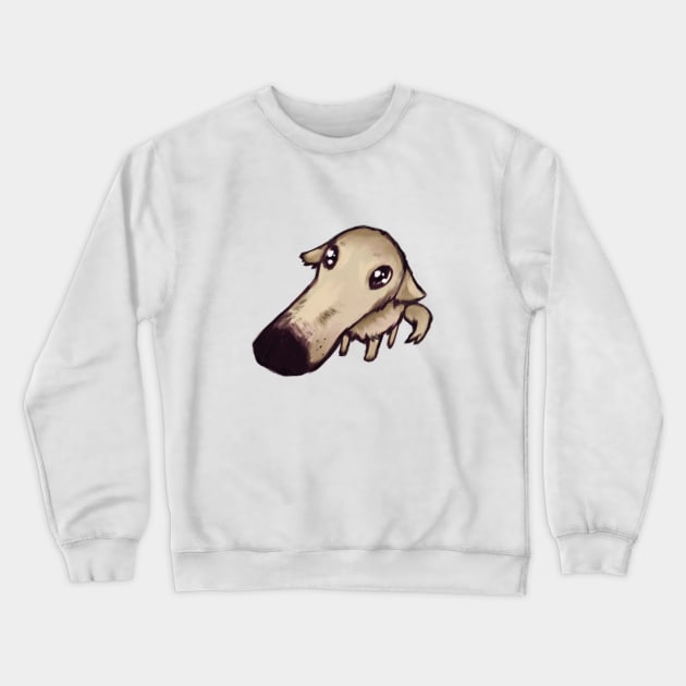 Borzoi Dog Meme Crewneck Sweatshirt by Raebees